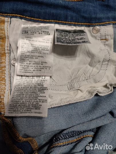 Джинсы женские levis 712 slim. Размер 44-46