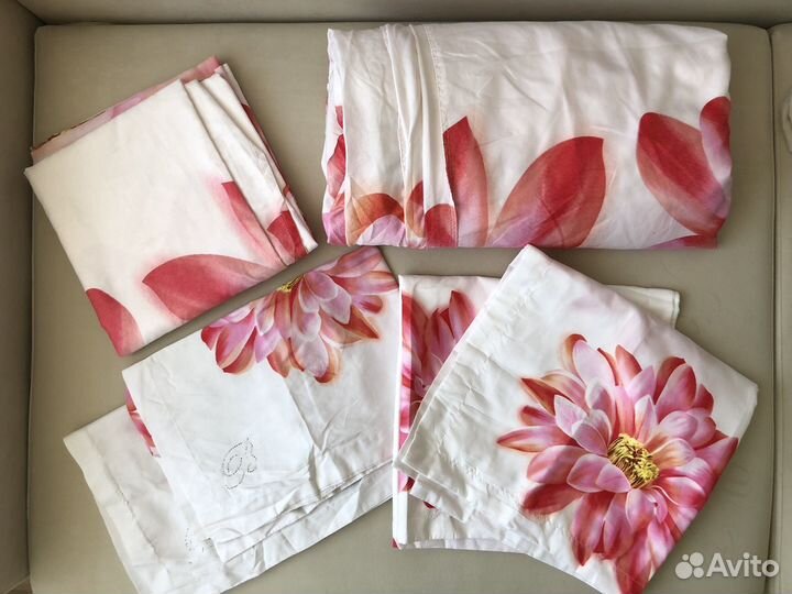 Постельное белье 2х спальное бу, комплект сатин