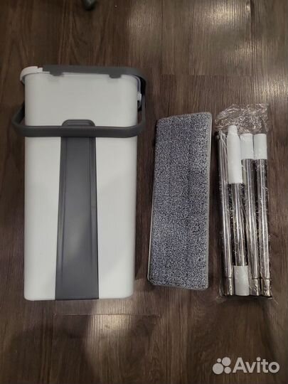 Швабра с отжимом и ведром для пола