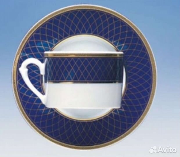 Zepter фарфор чайная пара Кобальт