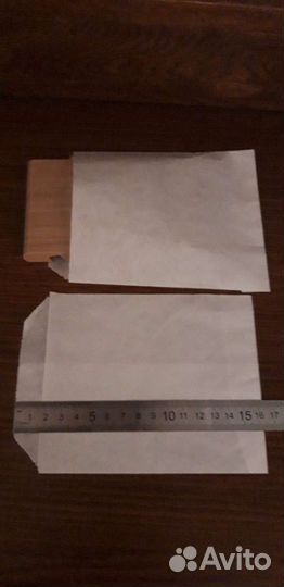 Бумажный белый пакет 120*160