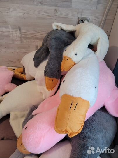 Мягкая игрушка гусь обнимусь 90,120,130,190