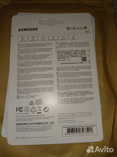 Карта памяти MicroSD Kingston, samsung evo