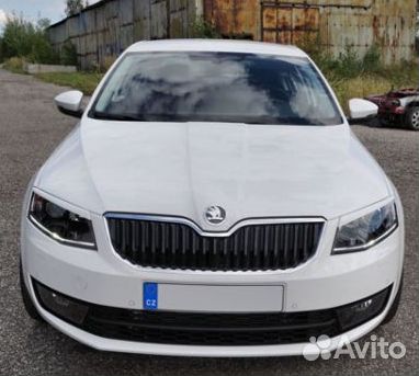 Накладки на передние фары(реснички) Skoda Octavia