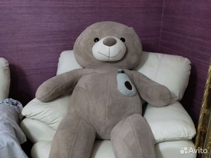 Плюшевый медведь большой б/у