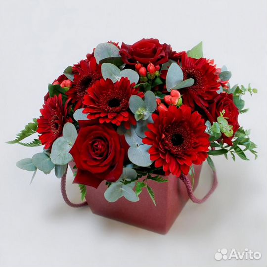 Цветы в коробке 031