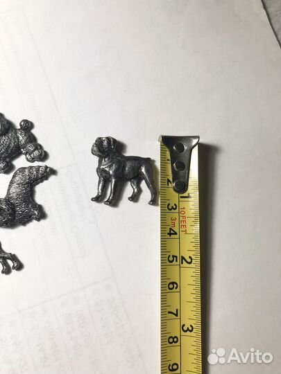 Фигурки металл Породы собак разные набор 15 Шт