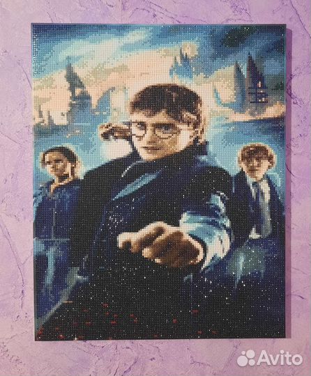 Готовая картина из алмазной мозайки