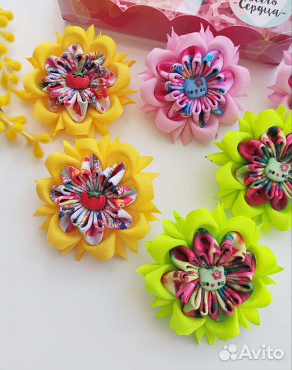 Бант на праздник. Резинка,заколка, украшение