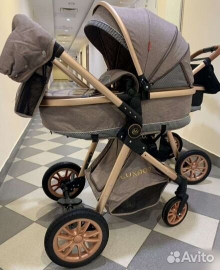 Коляска новая трансформер 2в1 и 3в1 luxmom v9