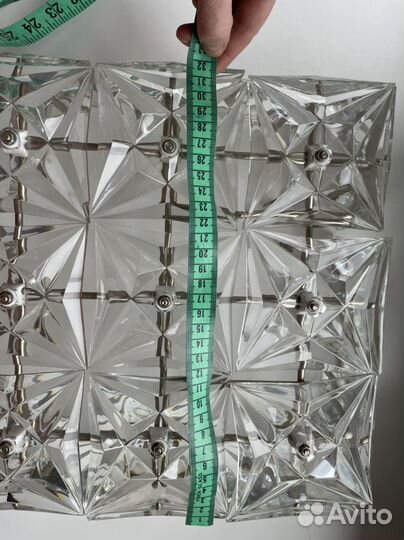 Светильник потолочный винтажный Искра хрусталь