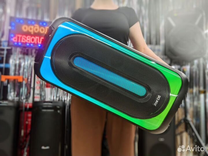 Колонка BQ 350ватт беспроводная с подсветкой