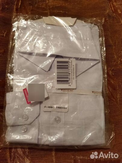 Белая рубашка для мальчика новая 116 р