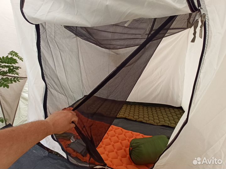 4х местная (2по2) палатка с тамбуром в полный рост