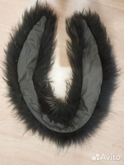 Меховой воротник чернобурка