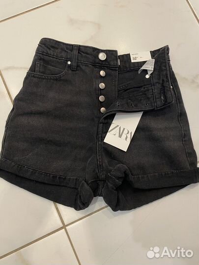 Zara шорты mom новые с биркой