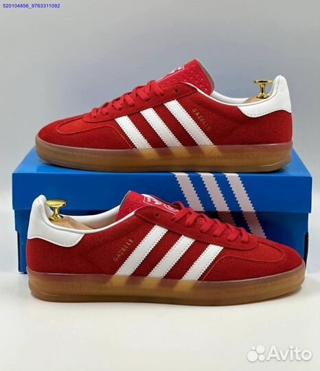 Кроссовки Adidas Gazelle Red (Арт.66226)