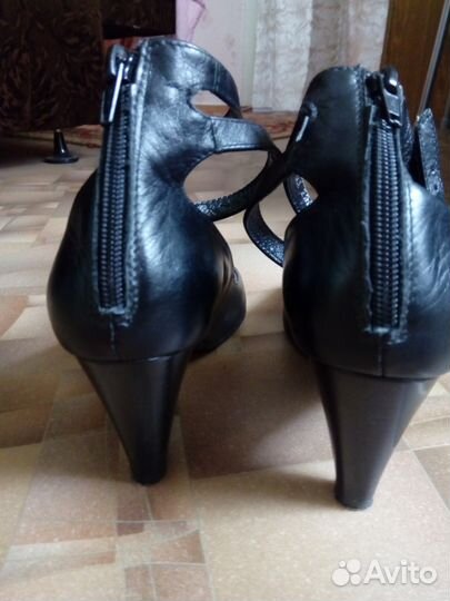 Туфли кожаные