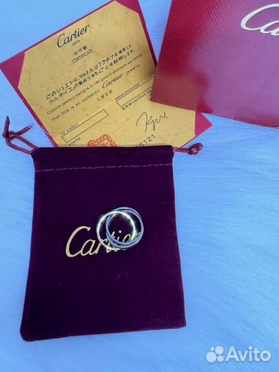 Cartier trinity кольцо