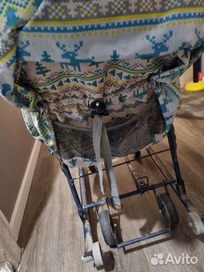 Санки коляска с колёсами ника умка