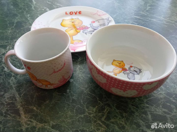 Набор посуды для девочки Новый в упаковке