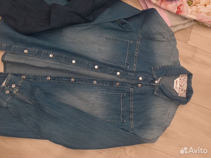 Джинсовые вещи на девочку пакетом