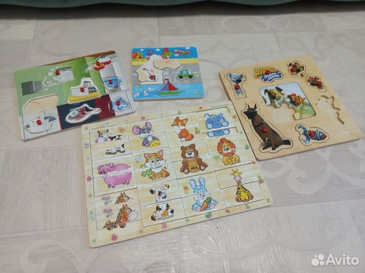 Развивающие деревянные игрушки пакетом