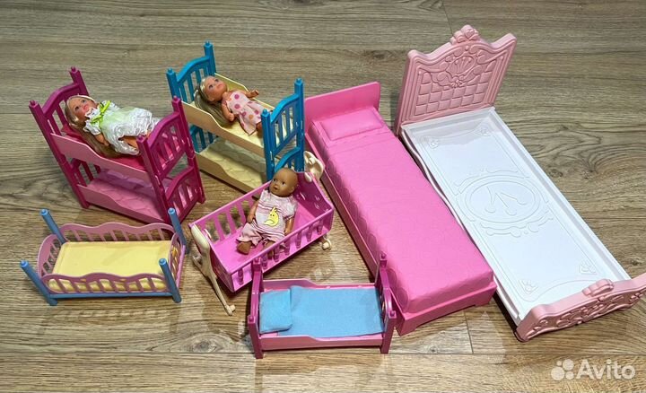 Наборы с куклами Барби Коляски дом щенков