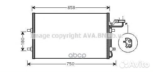Радиатор кондиционера VO5140 Ava
