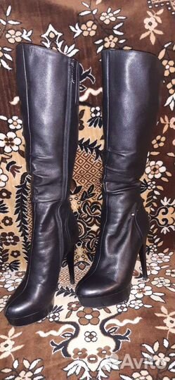 Сапоги натуральная кожа женские 37