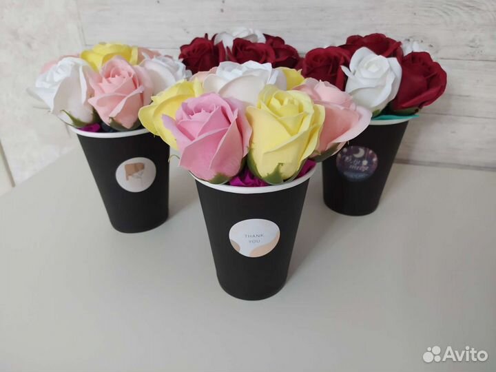 Букет цветов из мыла