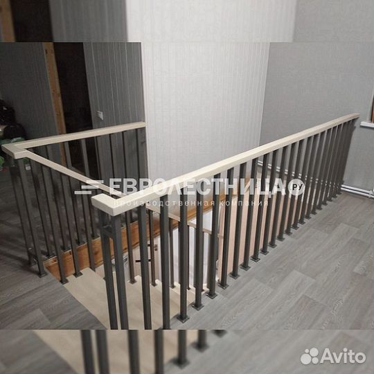 Лестница на металлокаркасе