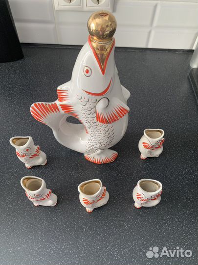 Штоф и рюмки «рыбка»