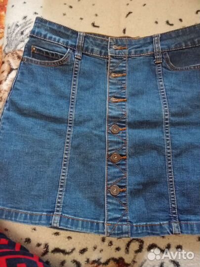 Джинсовая юбка zara
