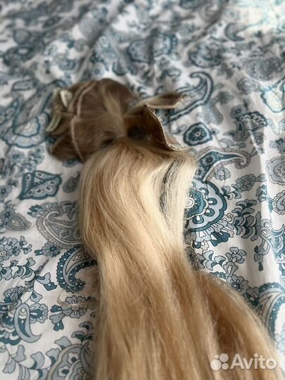 Волосы натуральные на трессе 65см