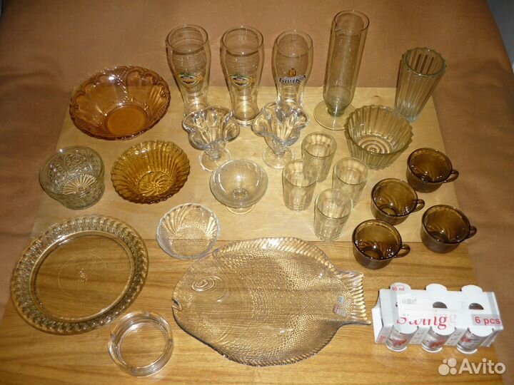 Посуда разная из стекла СССР