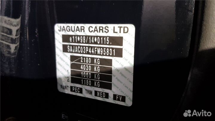 Разбор на запчасти Jaguar S-type