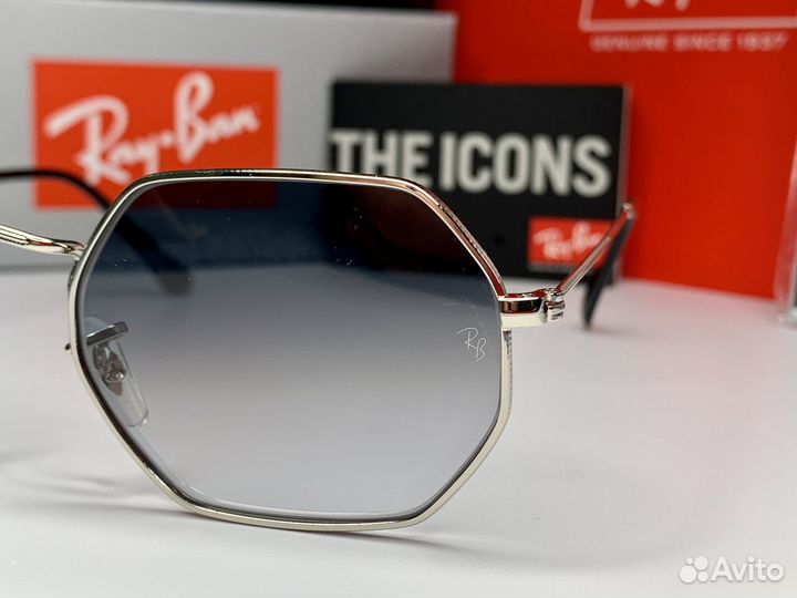 Очки Ray Ban Octagonal пепельный