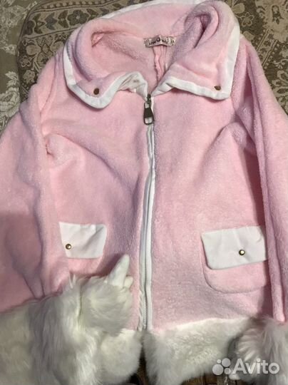 Японский теплый халат на молнии зайчик (косплей)