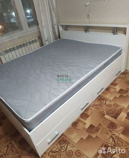 Кровать двуспальная 160х200 с ящиками новая