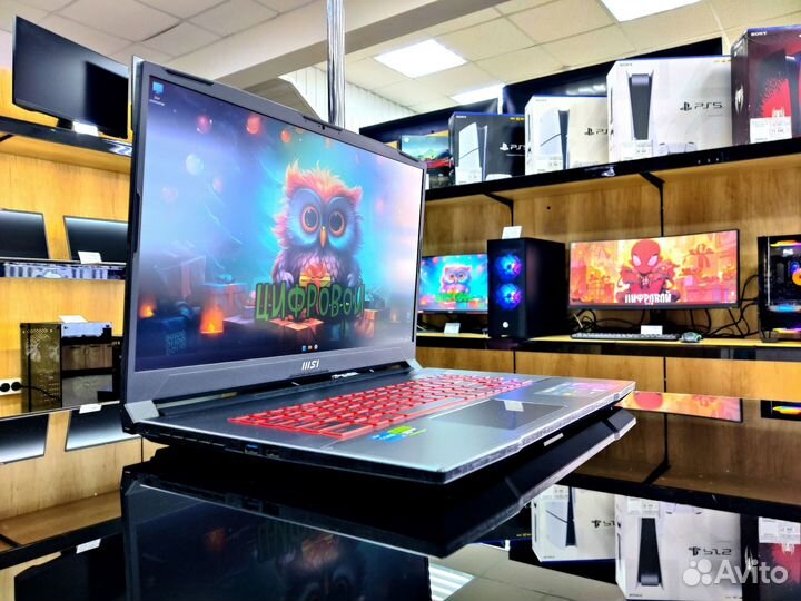 MSI GF76/5-12Gen/DDR5-8Gb/SSD-256Gb/RTX-2050 4Gb