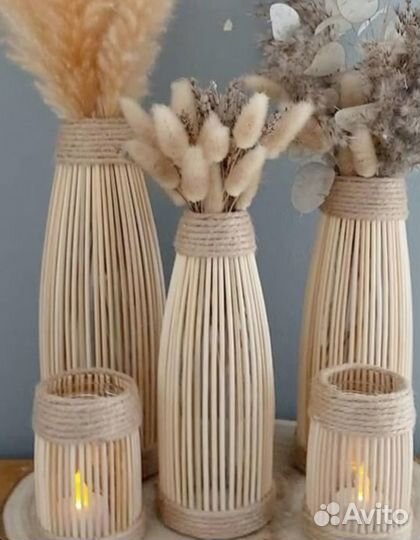 Ваза для цветов ручной работы