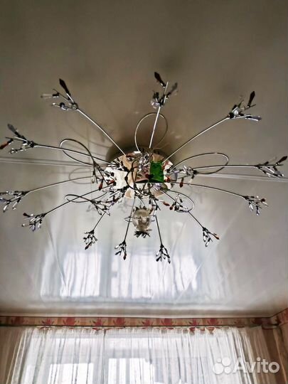 Люстра потолочная светодиодная с пультом