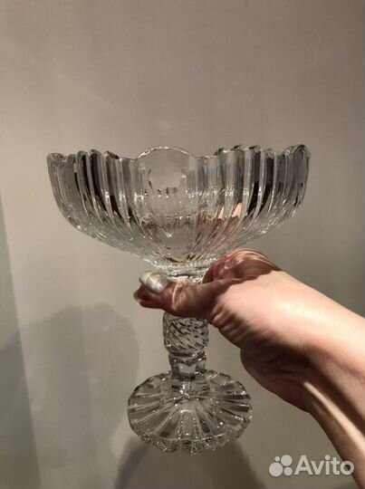 Хрустальная вазочка времен СССР