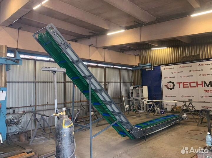 Конвейер ленточный L-образный