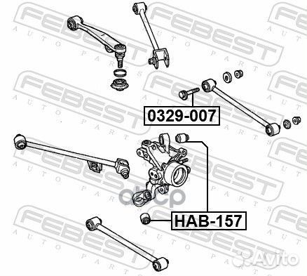 Болт с эксцентриком honda accord 98-07 0329-007