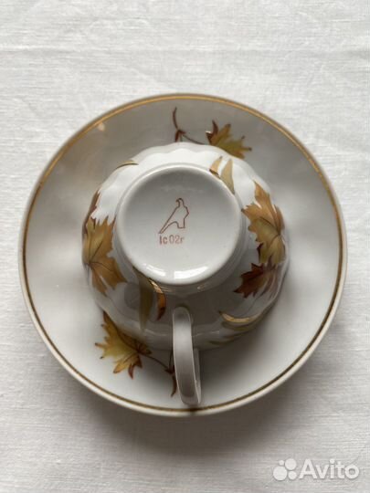 Дулевский фарфоровый чайный сервиз на 6 персон