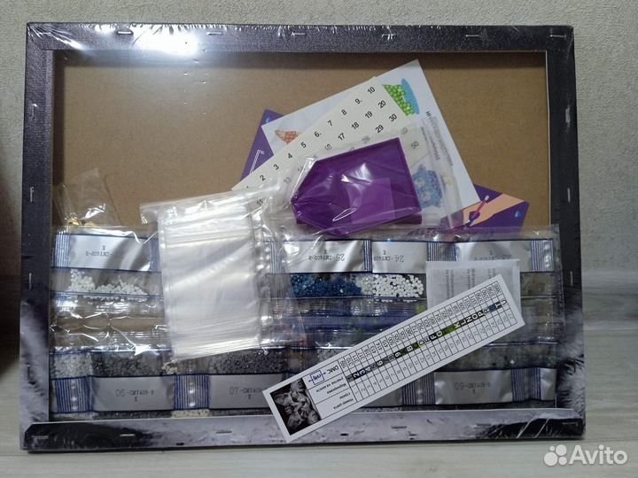 Алмазная мозаика на подрамнике 30*40 Кот Котик