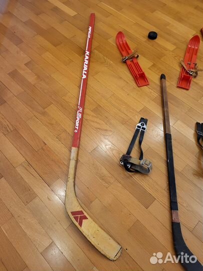 Клюшка хоккейная лыжи шайба санки СССР