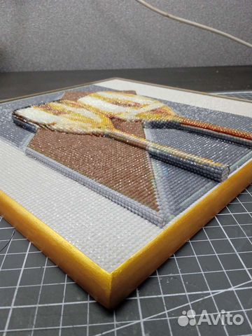 Картина рельефно- объёмной алмазной мозаики